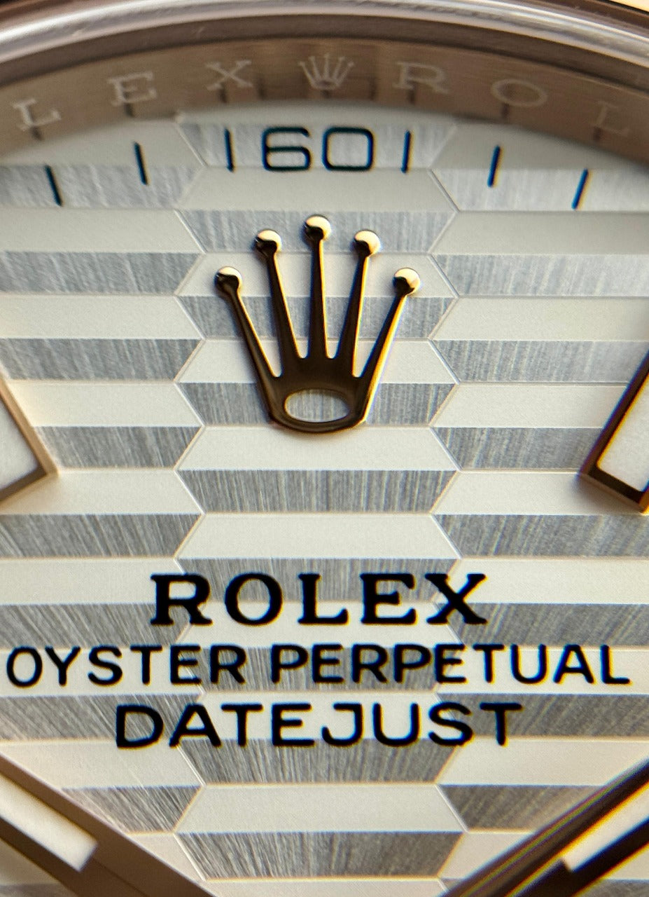 Rolex Datejust 41mm Steel & RoseGold Silver Motif Discontinued 2022