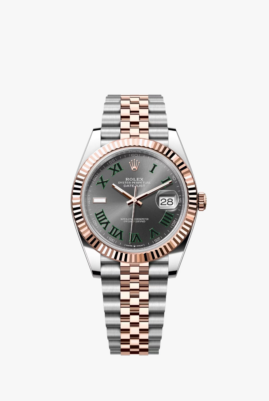 Rolex Datejust 41mm Steel & RoseGold Wimbeldon dial Jubilee 2024