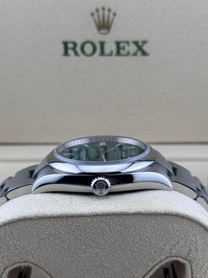 Rolex Oyster Perpetual Green Dial 36mm Unworn 2024
