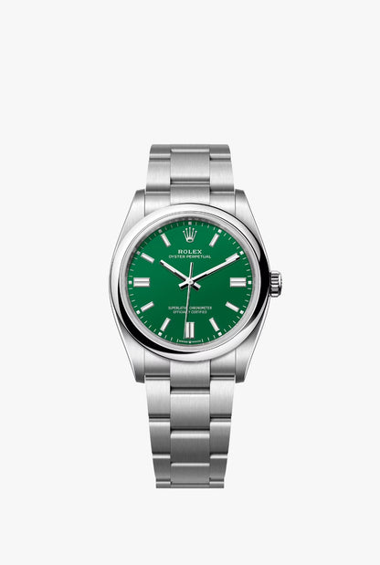 Rolex Oyster Perpetual Green Dial 36mm Unworn 2024