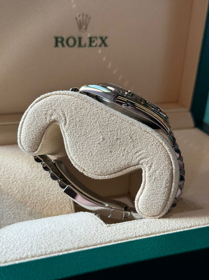 Rolex Datejust 41mm WhiteGold bezel White Index Dial Jubilee 2019