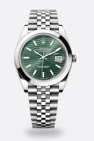 Rolex Datejust 41mm Stainless Steel Motif green discontinued dial Jubilee 2023