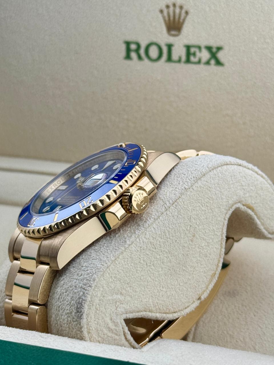 Rolex Submariner Date 40mm Full Gold Bluesy 2013