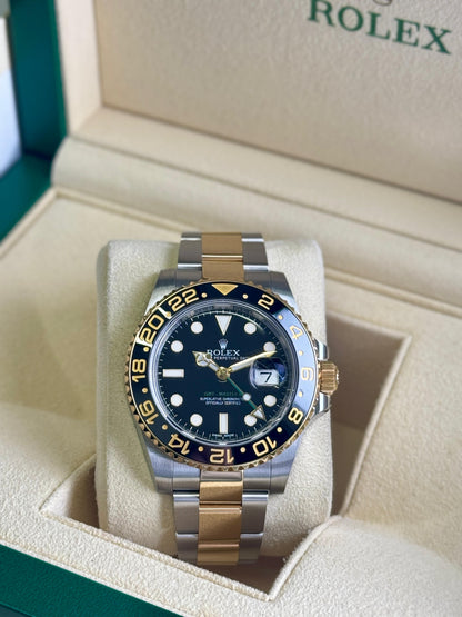 Rolex GMT-Master II 40mm Steel & Gold Black Dial