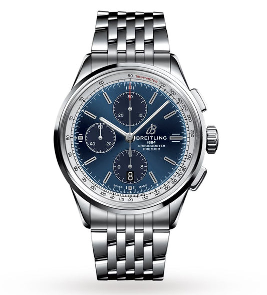 Breitling Premier Chrono 42mm Steel Blue Dial Unworn 2021