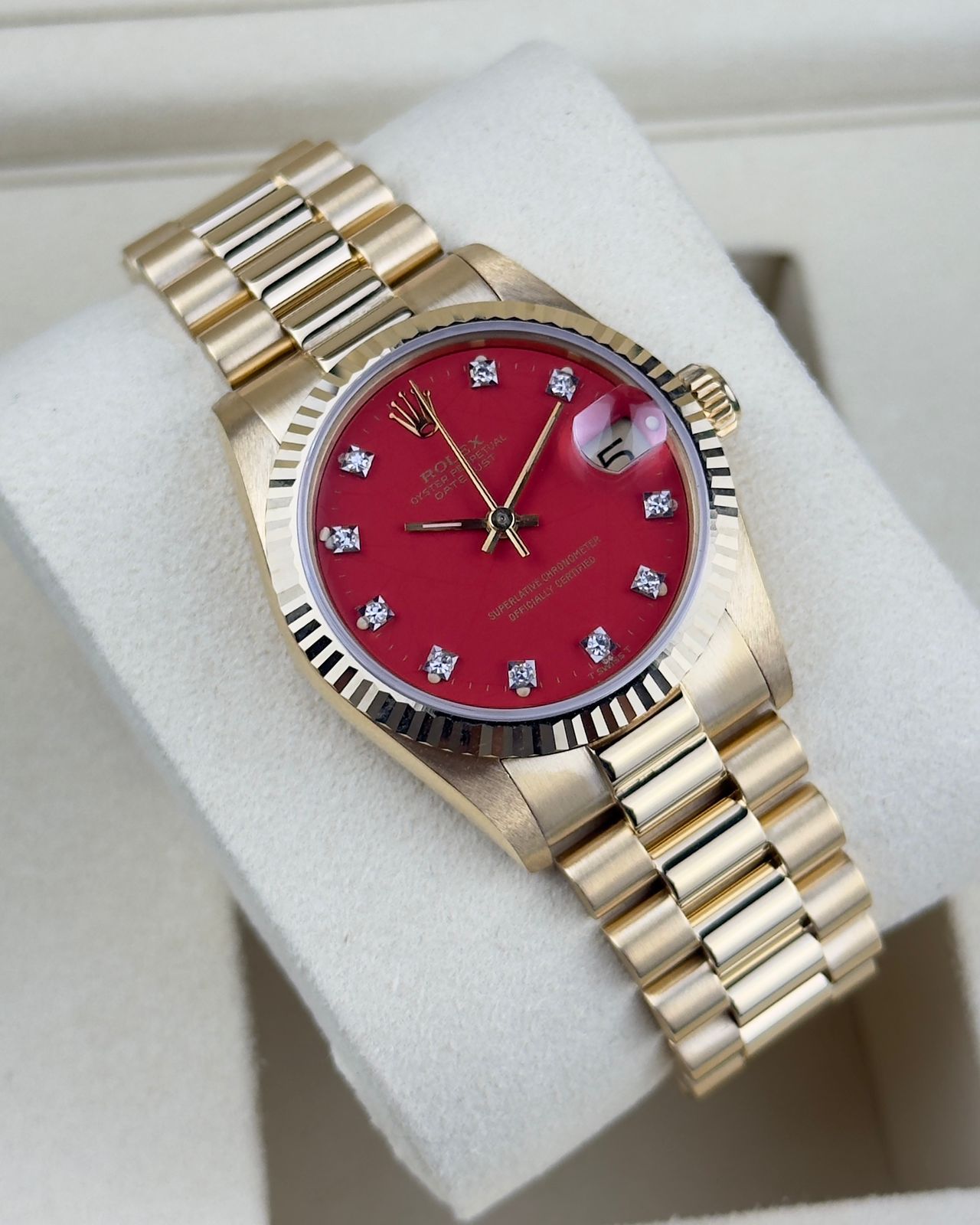 Rolex Datejust 31mm Stella Spider Cracks Dial 1988