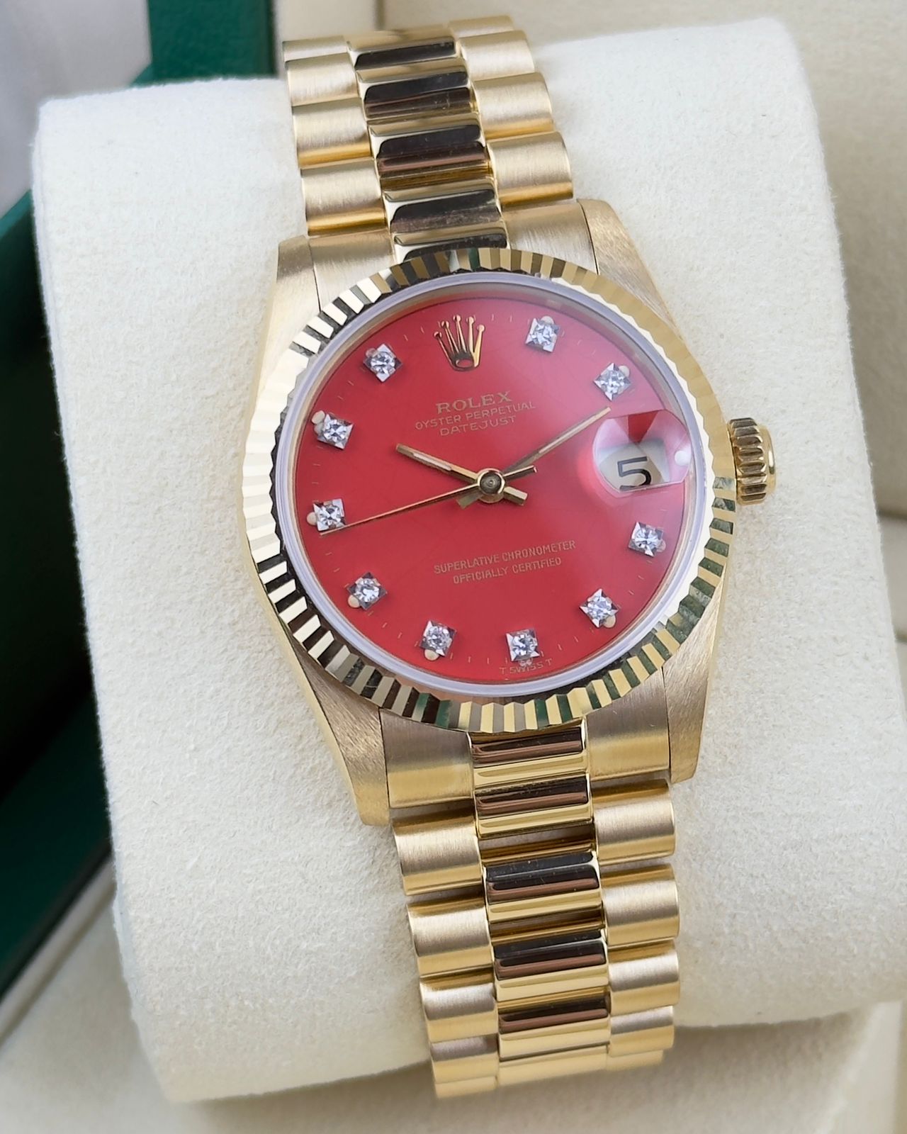 Rolex Datejust 31mm Stella Spider Cracks Dial 1988