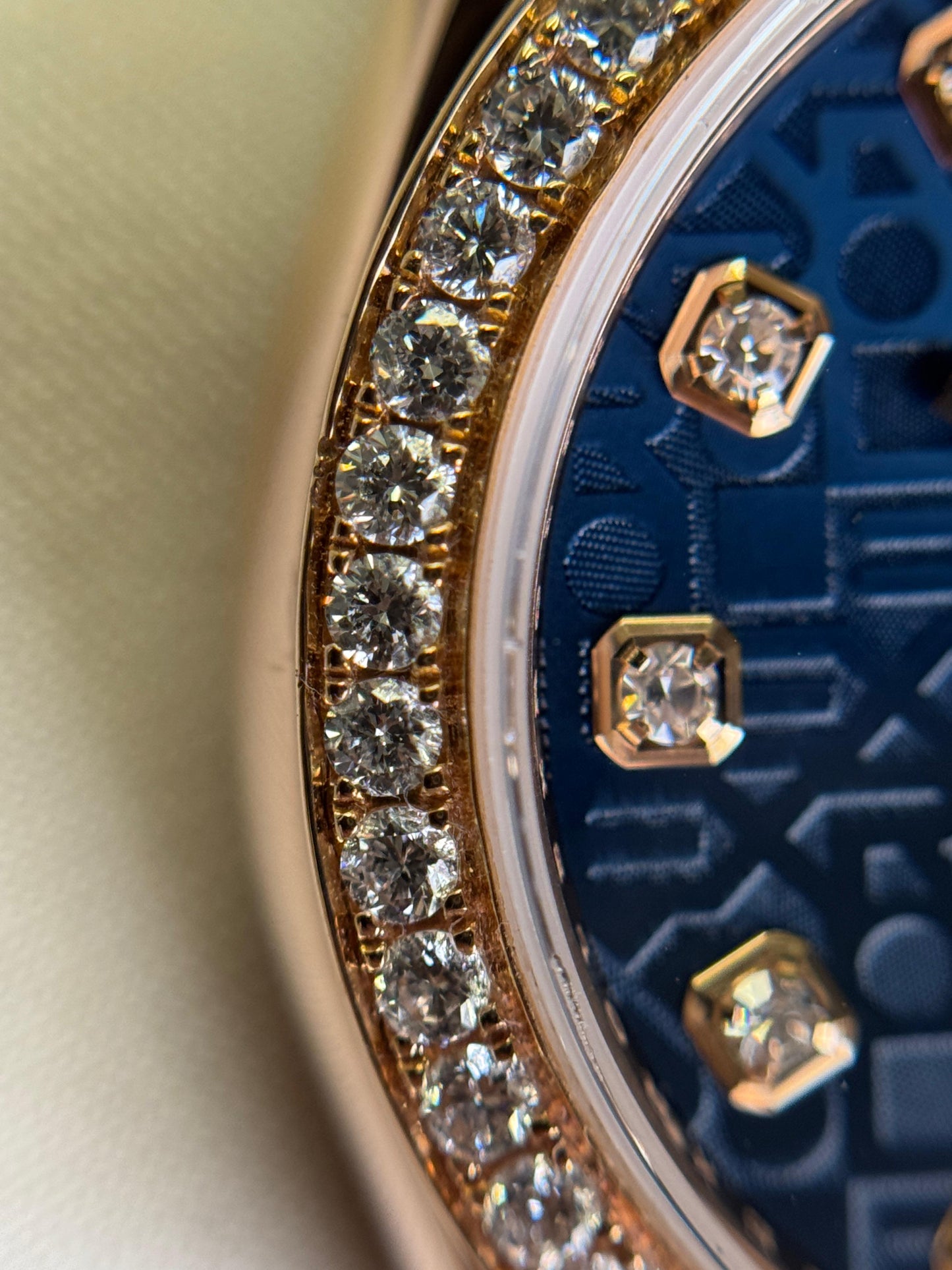 Rolex Datejust 31mm Computer Blue Dial Aftermarket Diamond Bezel - HOURLY 