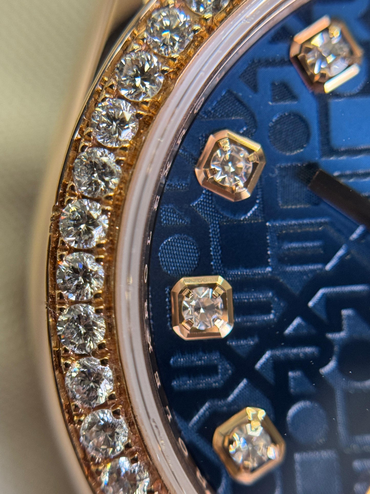 Rolex Datejust 31mm Computer Blue Dial Aftermarket Diamond Bezel - HOURLY 