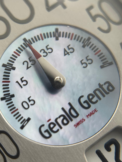 Gerald Genta Mother Of Pearl Center Dial jumping Hours