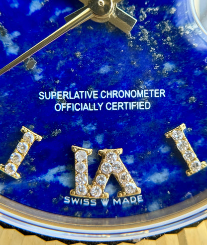 Rolex DayDate 36mm President YellowGold Aftermarket Lapis Lazuli Stone Dial