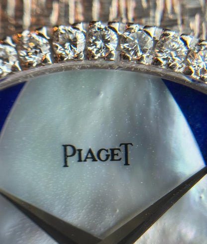 Piaget White Gold Oval 'Mother Of Pearl & Lapis Lazuli Dial