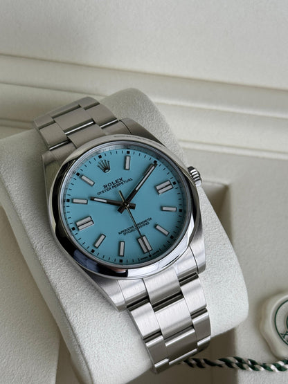 Rolex Oyster Perpetual Turquoise Blue "Tiffany" Dial 2026 - HOURLY 