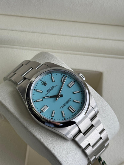 Rolex Oyster Perpetual Turquoise Blue "Tiffany" Dial 2026 - HOURLY 