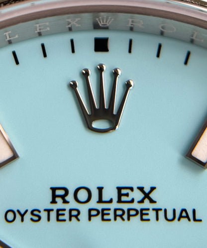Rolex Oyster Perpetual Turquoise Blue "Tiffany" Dial 2026 - HOURLY 