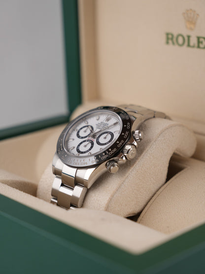 Rolex Cosmograph Daytona 40mm White Dial Panda 2019