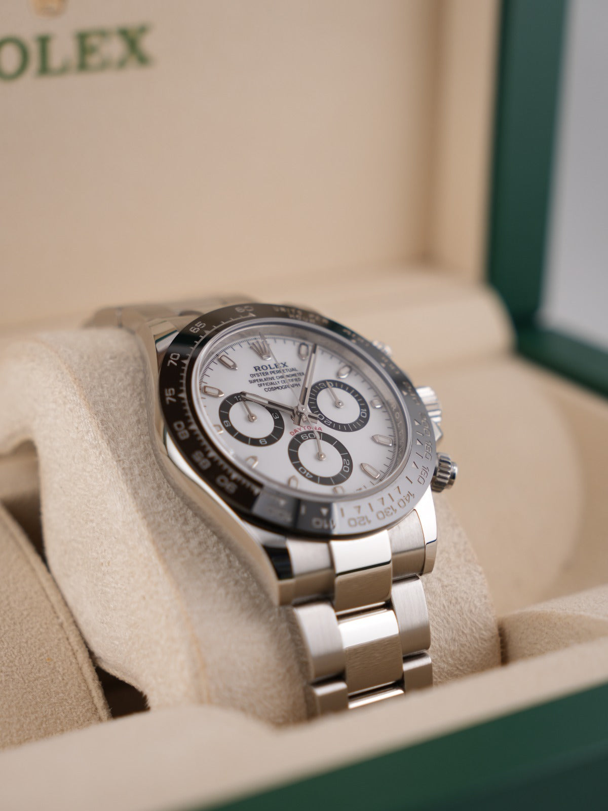 Rolex Cosmograph Daytona 40mm White Dial Panda 2019