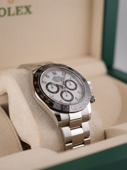 Rolex Cosmograph Daytona 40mm White Dial Panda 2019