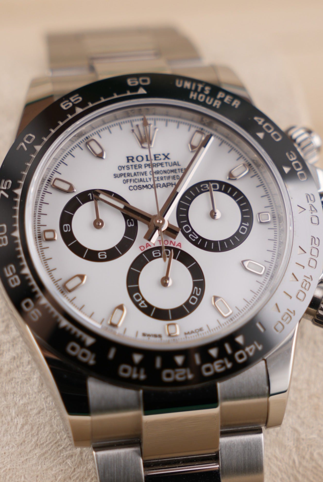 Rolex Cosmograph Daytona 40mm White Dial Panda 2019