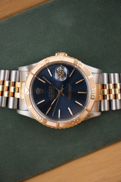 Rolex Datejust 36mm Turn-O-Graph Blue dial 1992