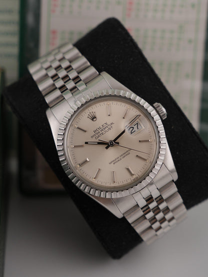 Rolex Datejust 36mm 16030 Jubilee White Dial 1983