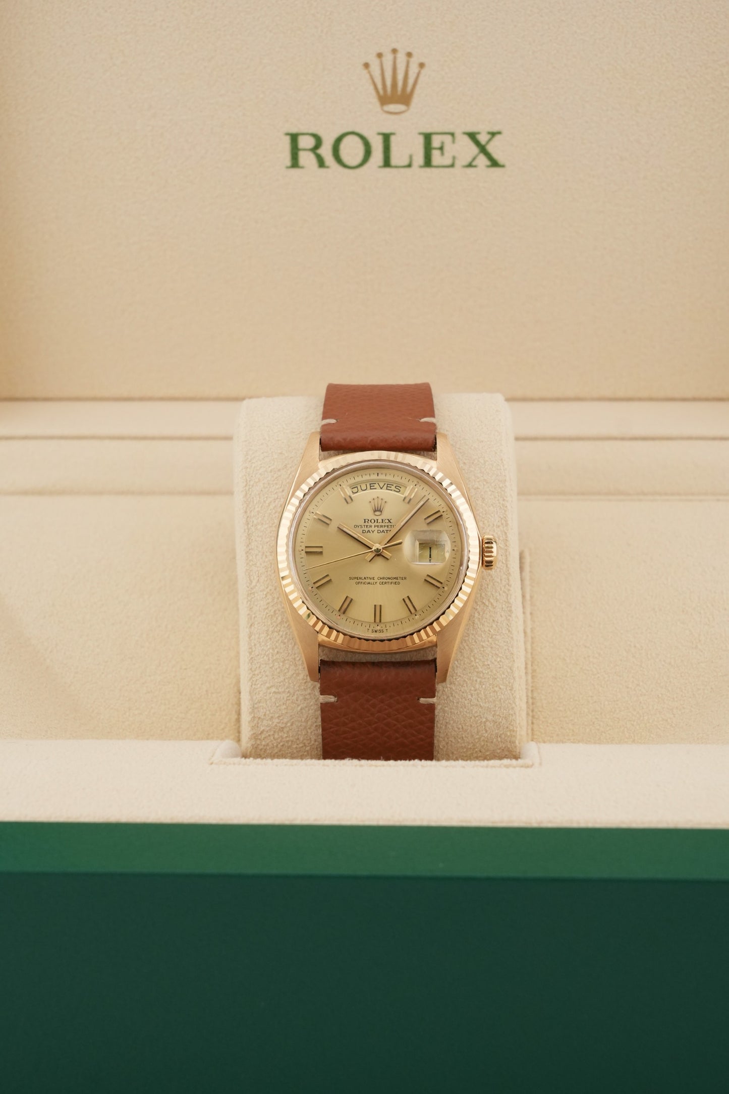 Rolex Day-Date 36mm with Spanish day.