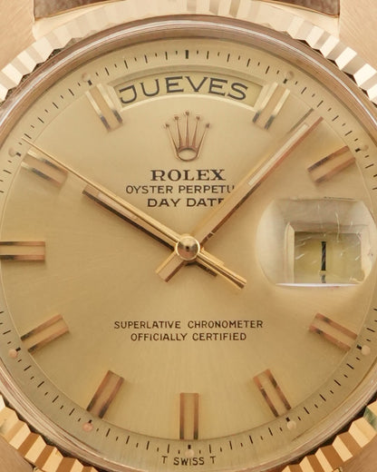 Rolex Day-Date 36mm with Spanish day.