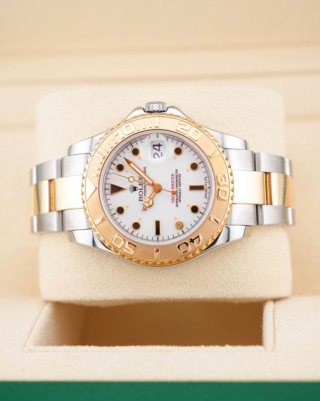 Rolex Yacht-Master 35mm Steel & YellowGold White Dial 68623