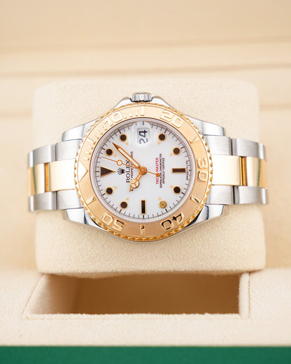 Rolex Yacht-Master 35mm Steel & YellowGold White Dial 68623
