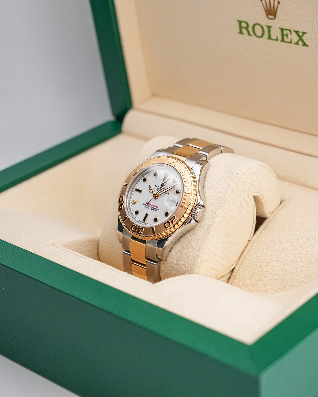 Rolex Yacht-Master 35mm Steel & YellowGold White Dial 68623