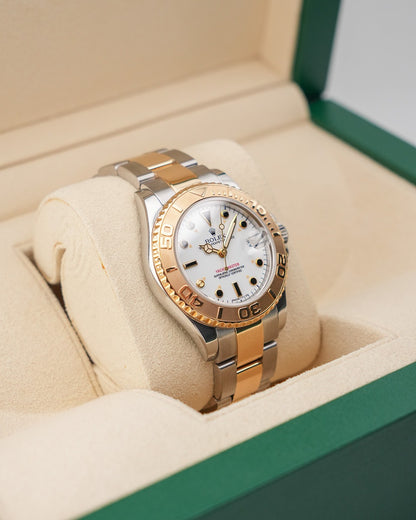 Rolex Yacht-Master 35mm Steel & YellowGold White Dial 68623