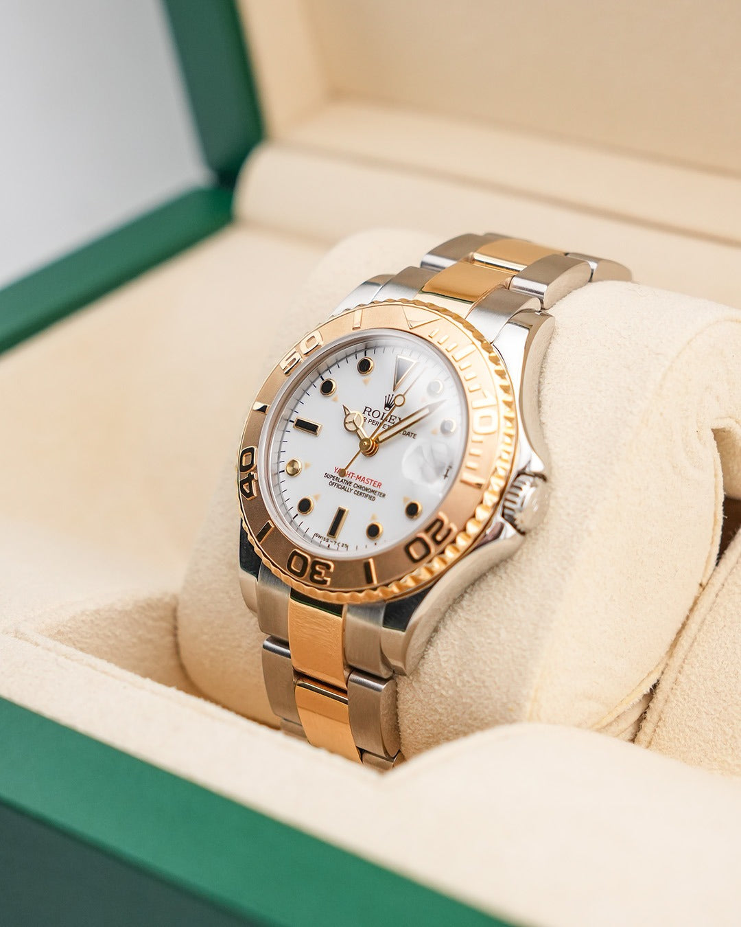 Rolex Yacht-Master 35mm Steel & YellowGold White Dial 68623