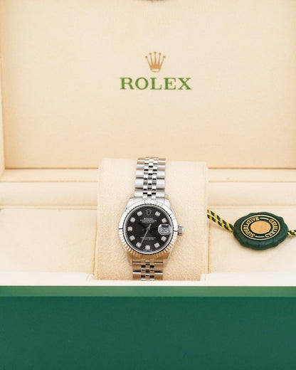 Rolex Datejust 28mm WhiteGold Bezel Dark Grey Dial 2023