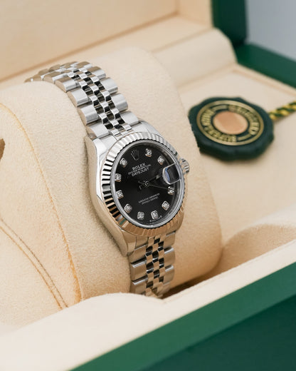 Rolex Datejust 28mm WhiteGold Bezel Dark Grey Dial 2023