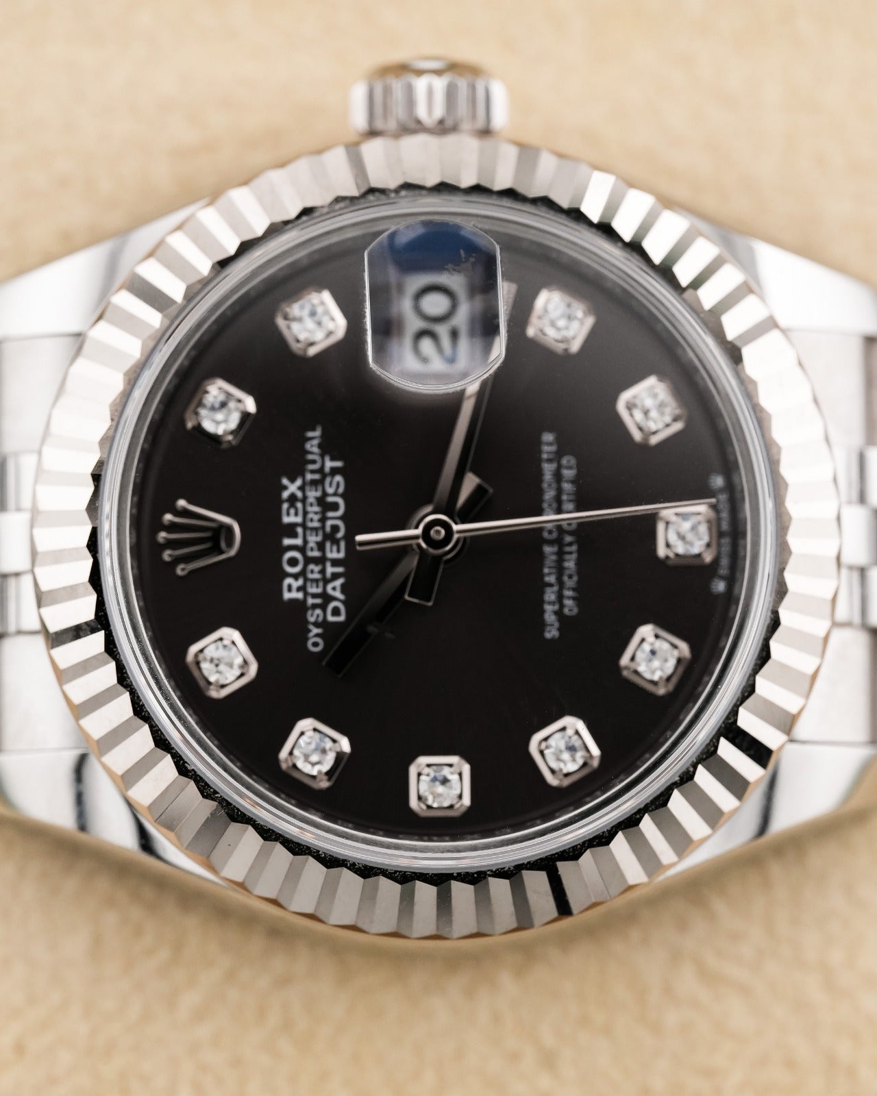 Rolex Datejust 28mm WhiteGold Bezel Dark Grey Dial 2023