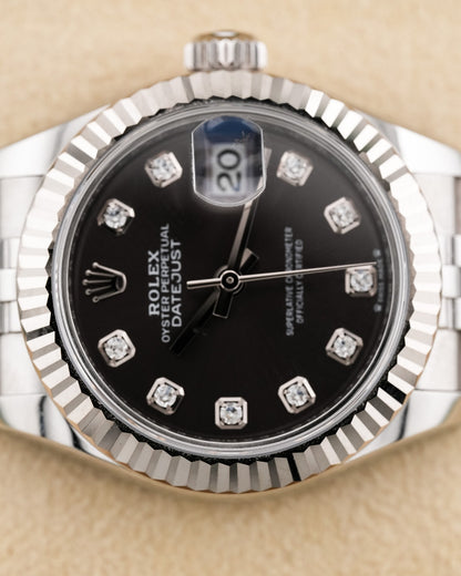Rolex Datejust 28mm WhiteGold Bezel Dark Grey Dial 2023