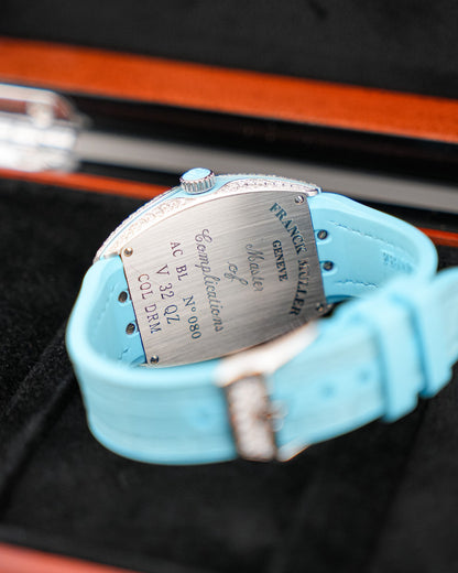Franck Muller Vanguard 32mm Color dreams Blue Diamond afterset - HOURLY 