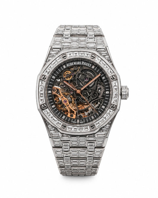 Audemars Piguet Royal Oak Double Balance Wheel Openworked – Custom Diamond Edition