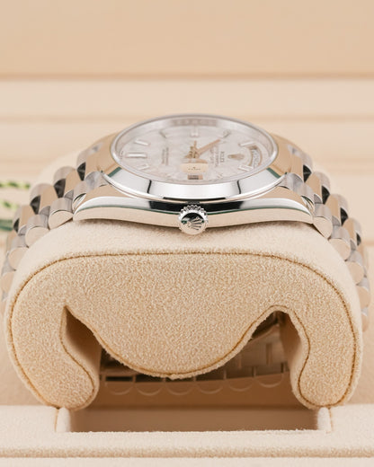 Rolex Day-Date Platinum 40mm Meteorite Diamond Dial 2022