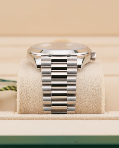 Rolex Day-Date Platinum 40mm Meteorite Diamond Dial 2022