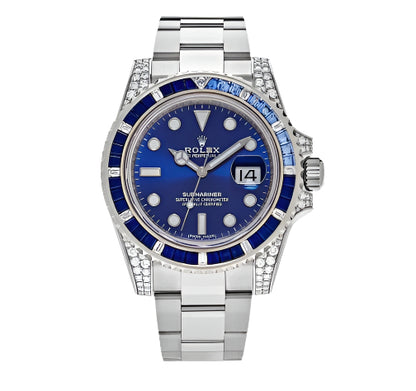 Rolex Submariner Date 40mm afterset Diamond Bezel 2017