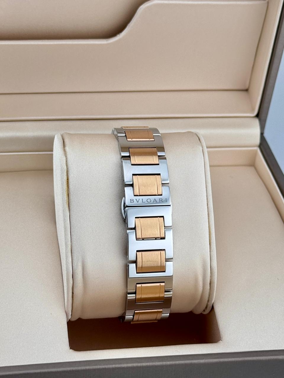 Bvlgari 33mm Lacquered Dial Steel & Gold 2023