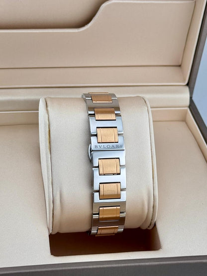 Bvlgari 33mm Lacquered Dial Steel & Gold 2023