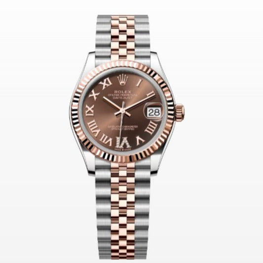 Rolex Datejust 31mm Steel&RoseGold Chocolate Dial Jubilee Unworn 2025