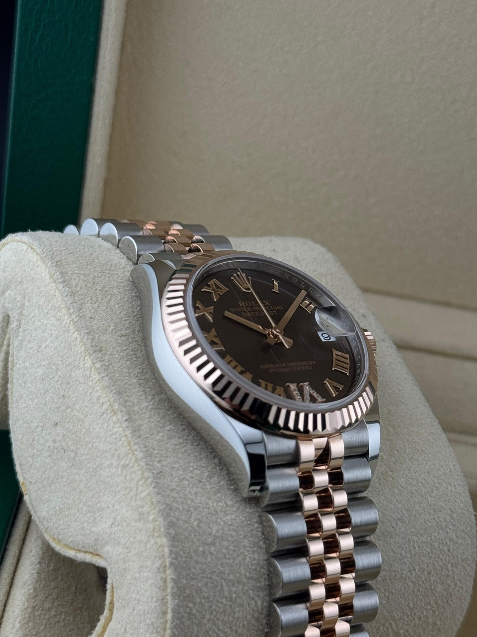 Rolex Datejust 31mm Steel&RoseGold Chocolate Dial Jubilee Unworn 2025