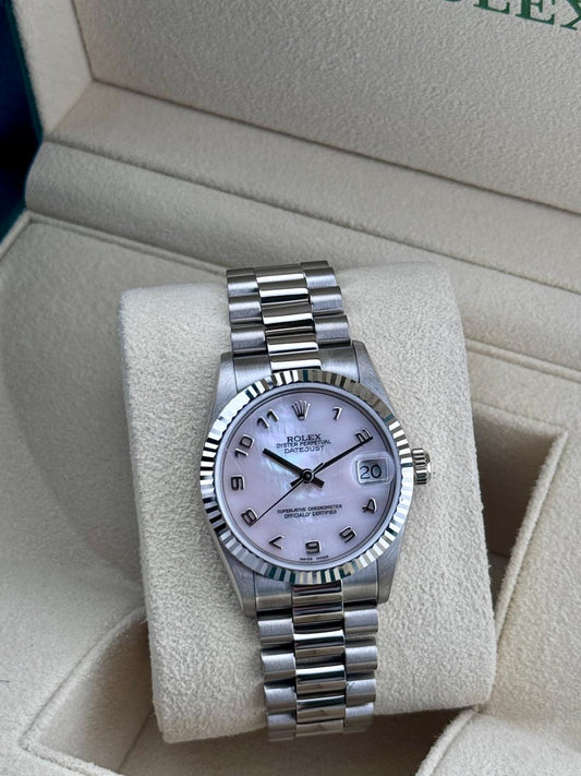 Rolex Datejust 31mm WhiteGold Mother Of Pearl dial
