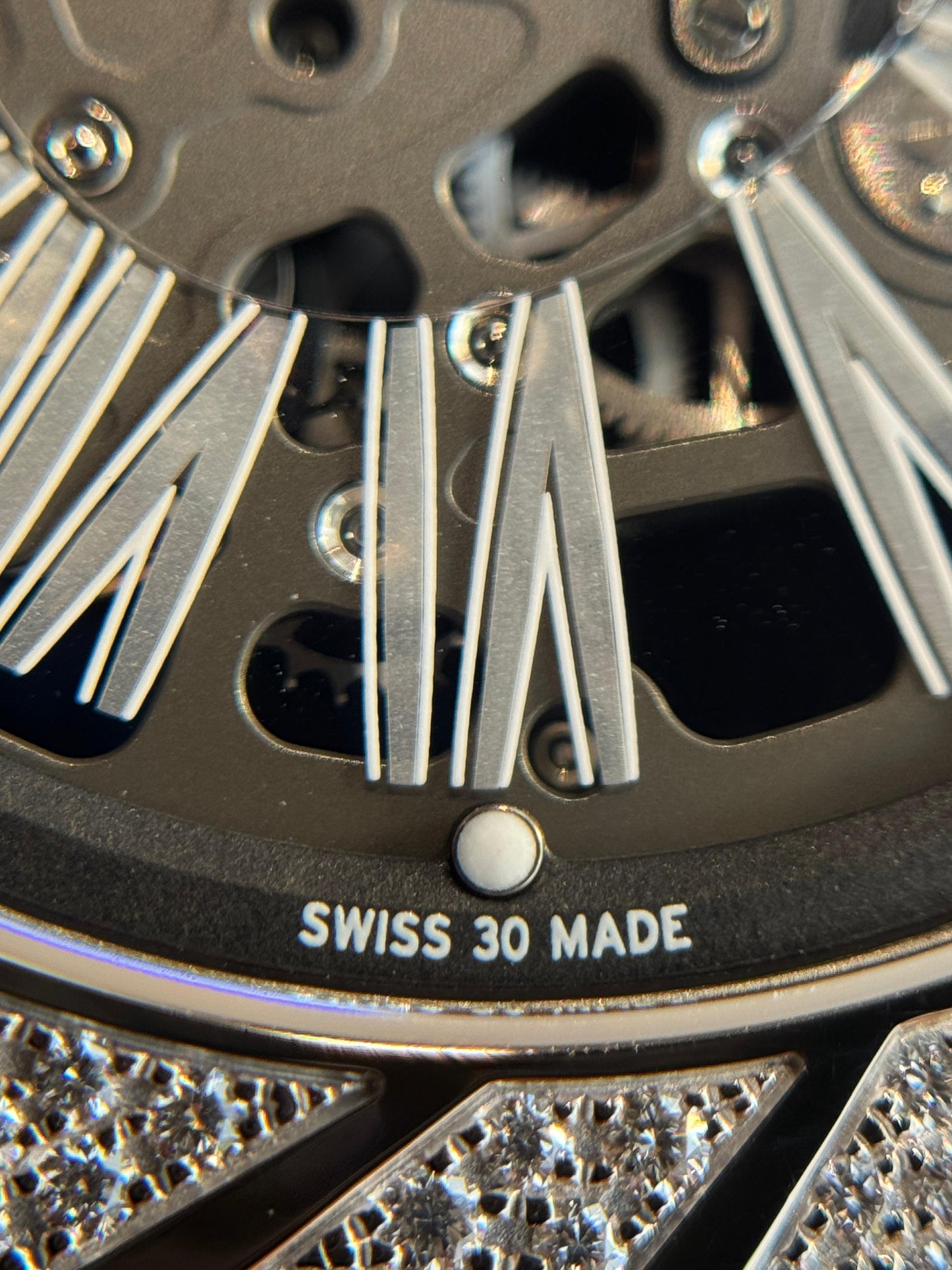 Richard Mille Black Dial 45mm Titanium Diamond Bezel 2016