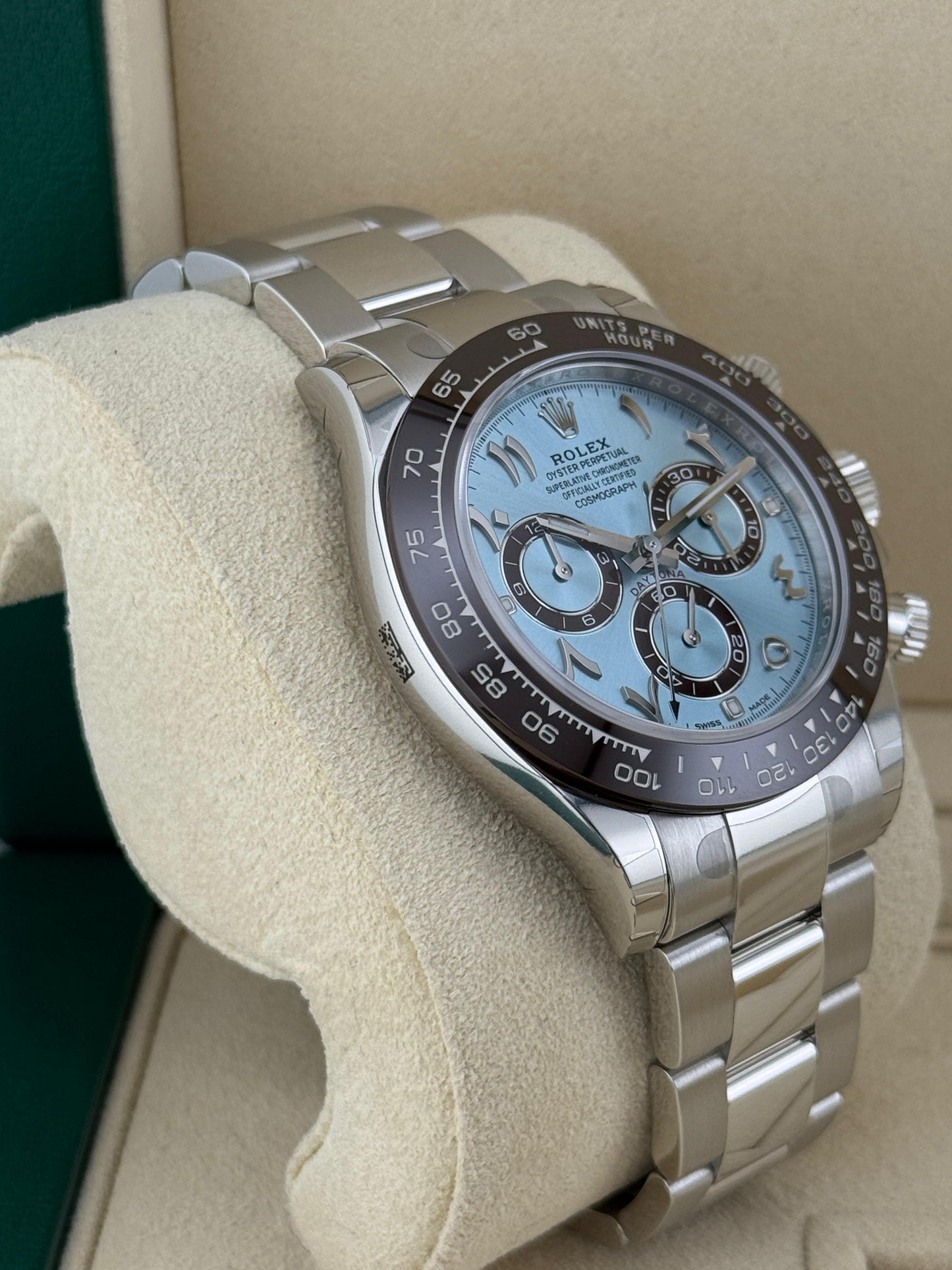 Rolex Cosmograph Daytona 40mm Ice Blue arabic dial Brand New 2022
