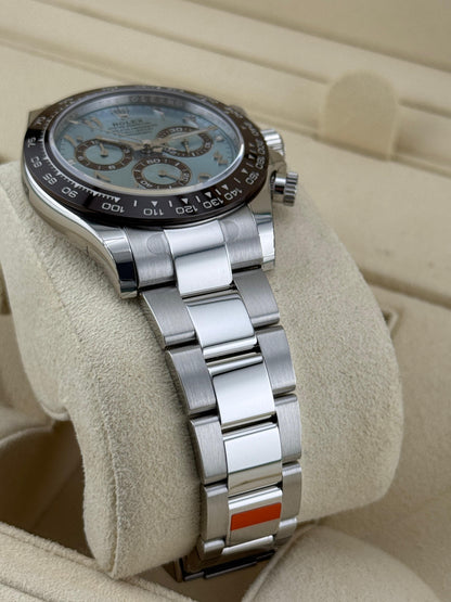 Rolex Cosmograph Daytona 40mm Ice Blue arabic dial Brand New 2022