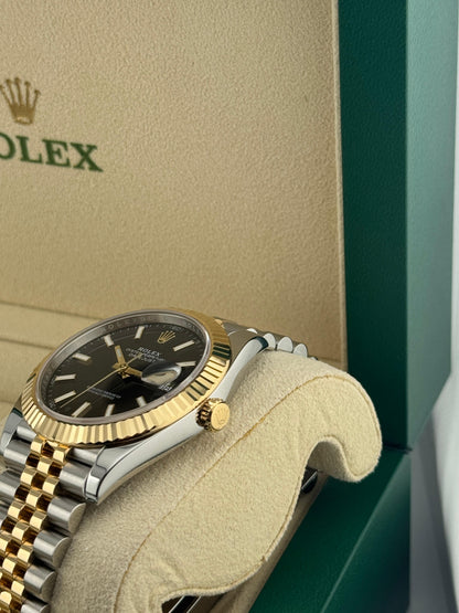 Rolex Datejust 41mm Steel & Gold Black Dial Jubliee 2022